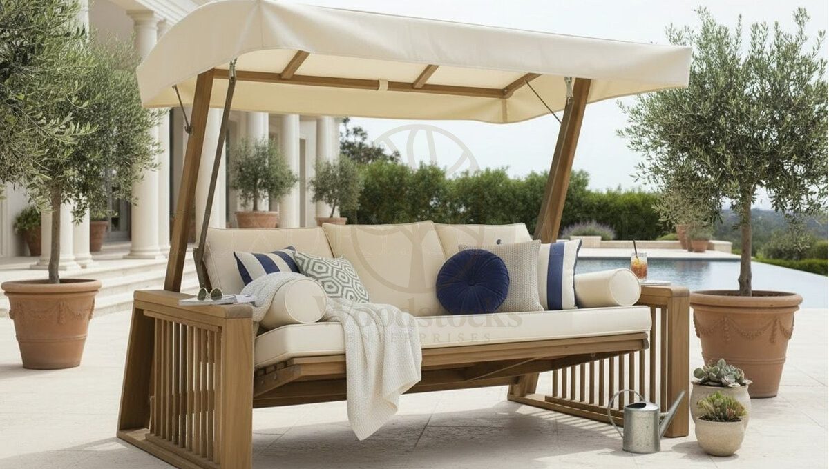 Luxury Urla Handcrafted Teak Swing Jhula, Saharanpur, view 4
