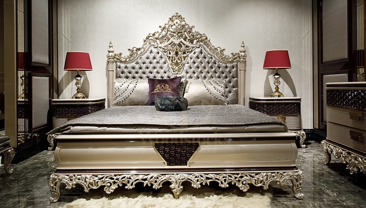 Royal Atlanta Hand Carved Teak King Size Bed, Saharanpur, view 2
