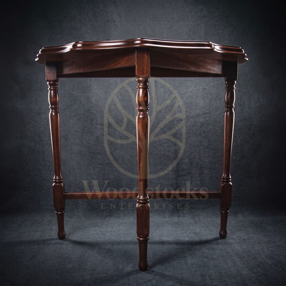 Luxury Teak Windermere Serpentine Console, Saharanpur, view 4