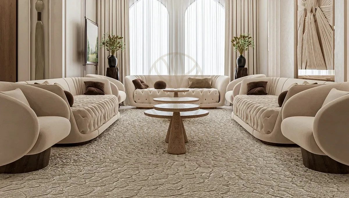 Royal Venezia Chesterfield Hand Carved Teak Sofa Set, Saharanpur, view 2