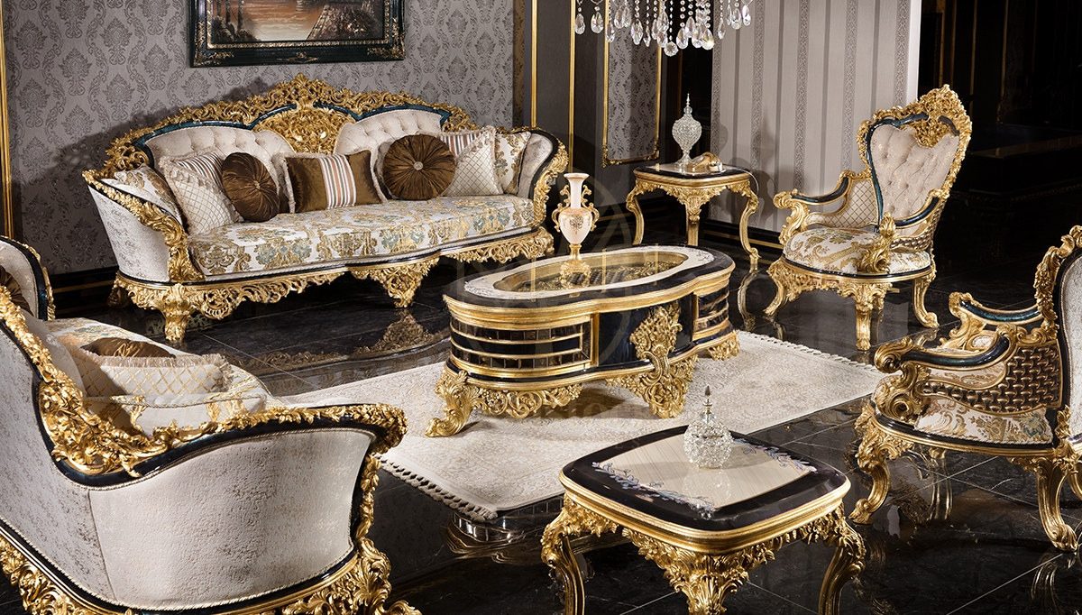 Royal Dubai Hand Carved Teak Sofa Set II, Saharanpur, Sofa Set