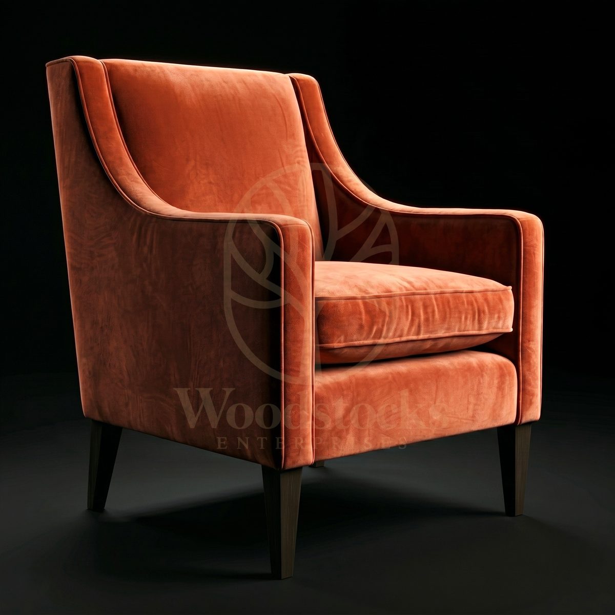 Luxury Teak Fitzrovia Tailored Club Armchair, Saharanpur, Living Room Chair
