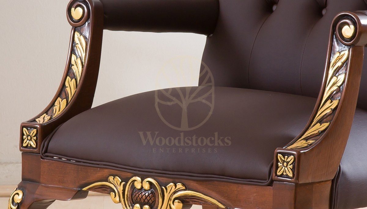 Royal Venosa Hand Carved Teak Office Sofa Set, Saharanpur, view 8