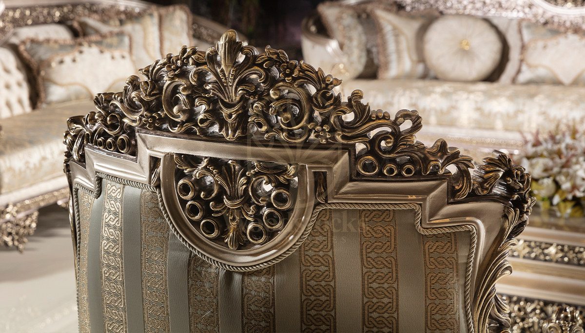 Royal Lefkosa Hand Carved Teak Sofa Set, Saharanpur, view 8