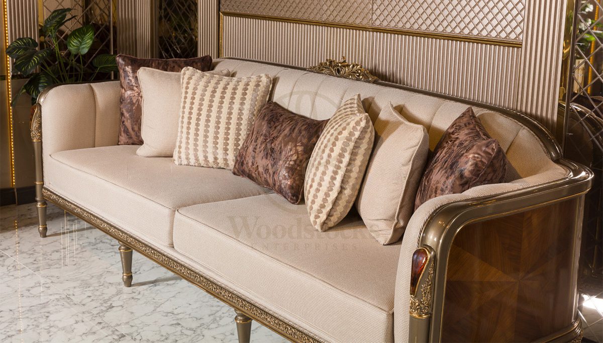 Royal Marlon Hand Carved Teak Sofa Set, Saharanpur, view 4
