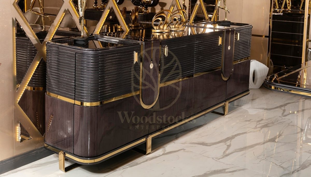 Luxury Neoma Handcrafted Teak Dining Table Set, Saharanpur, view 9