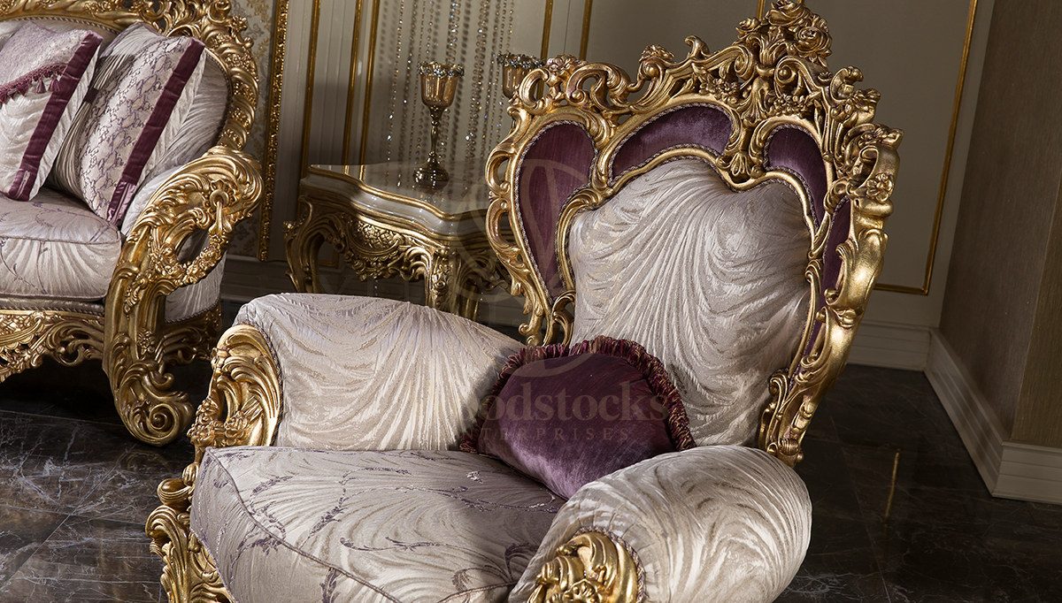 Royal Esvatini Hand Carved Teak Sofa Set, Saharanpur, view 4