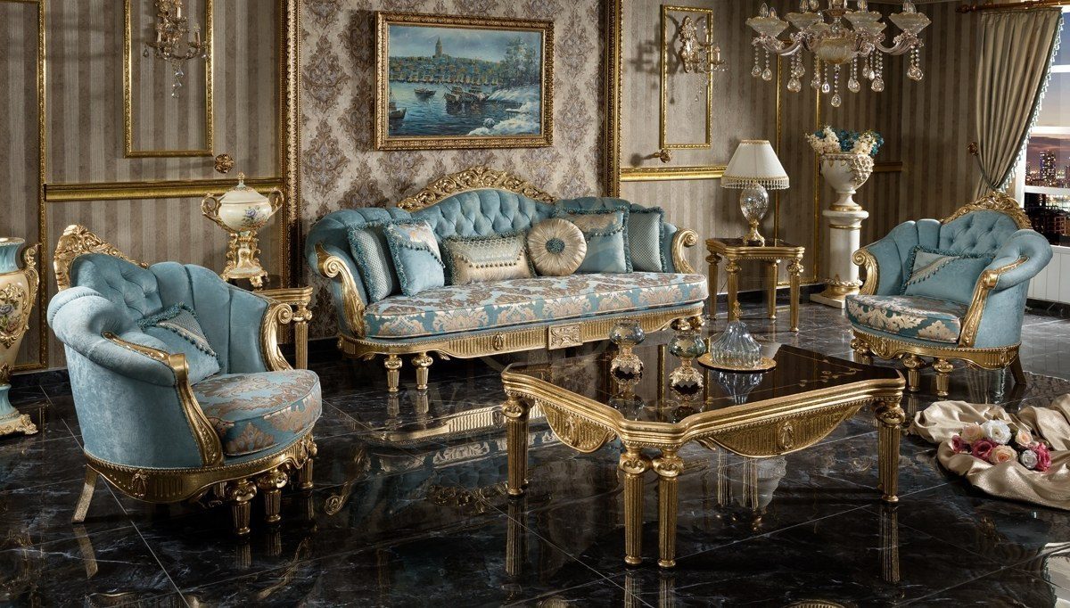 Royal Sah Hand Carved Teak Sofa Set, Saharanpur, Sofa Set