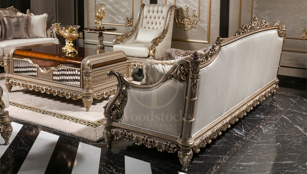 Royal Vesta Hand Carved Teak Sofa Set, Saharanpur, view 7