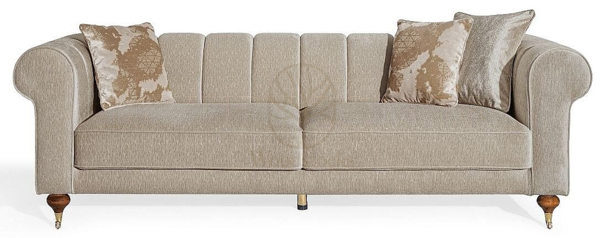 Royal Elite Chesterfield Hand Carved Teak Sofa Set, Saharanpur, view 5