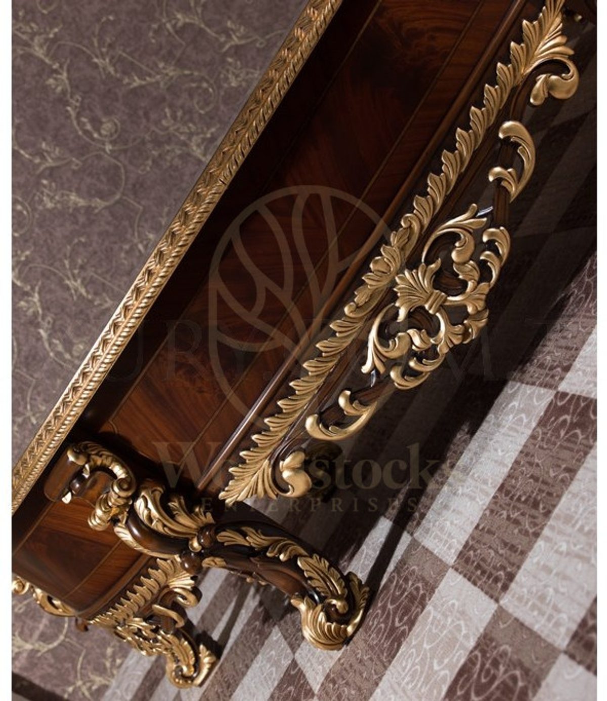 Royal Mihrimah Hand Carved Teak Office Table, Saharanpur, view 5