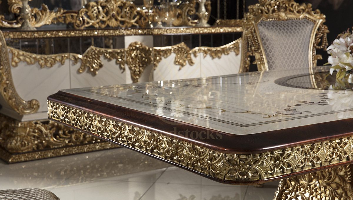 Royal Hisar Hand Carved Teak Dining Table Set, Saharanpur, view 7