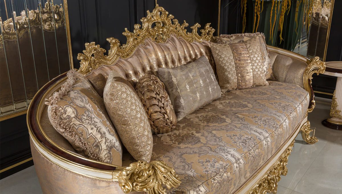 Royal Beril Brown Hand Carved Teak Sofa Set, Saharanpur, view 4