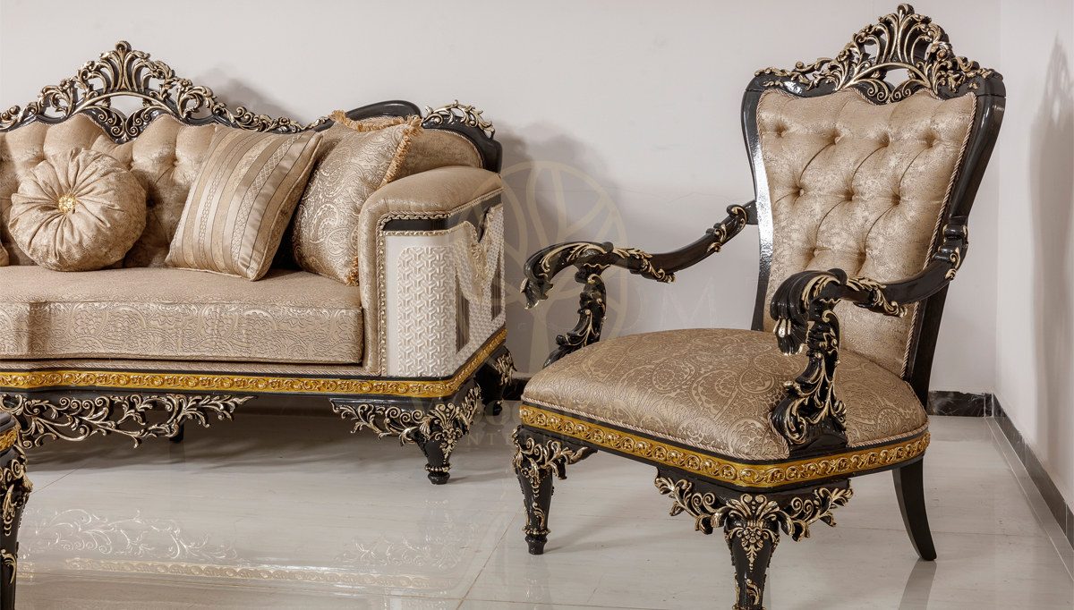 Royal Selda Hand Carved Teak Sofa Set, Saharanpur, view 4
