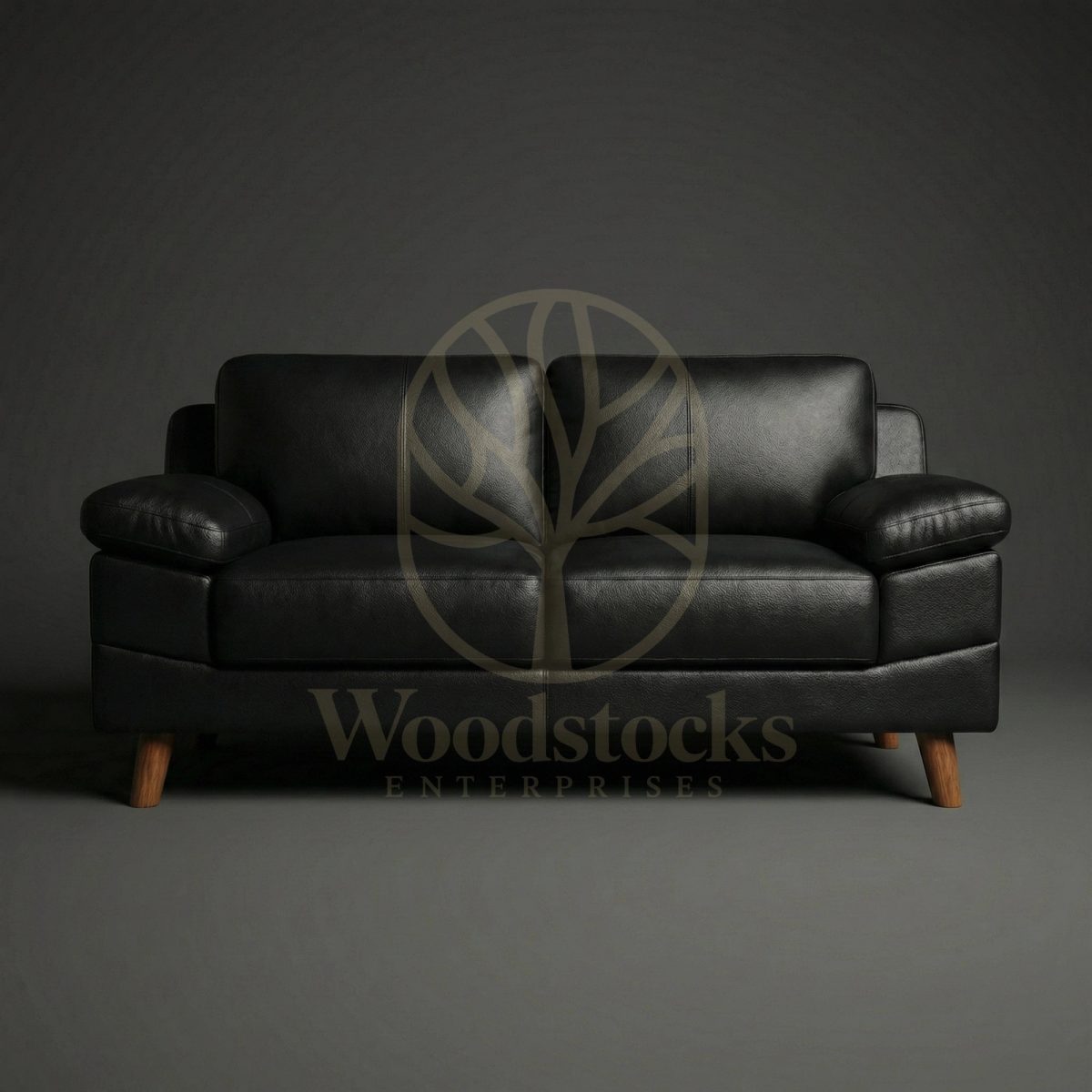 Luxury Teak SoHo Mid-Century Modern Leather Lounger, Saharanpur, Sofa Set