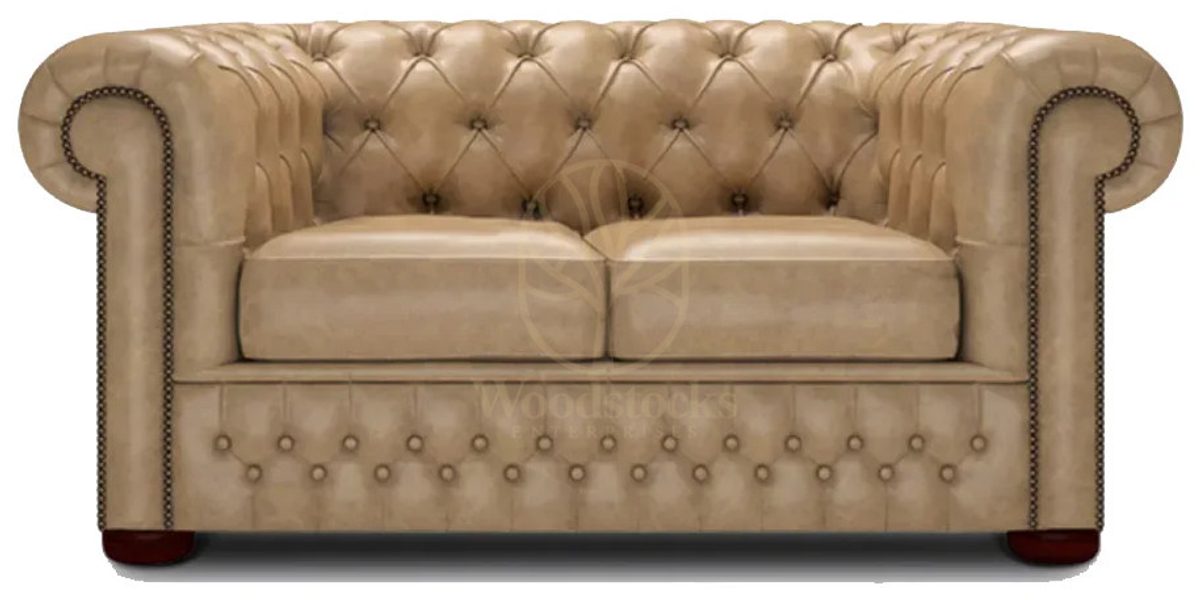 Royal Nirva Chesterfield Leather Hand Carved Teak Sofa Set, Saharanpur, view 3