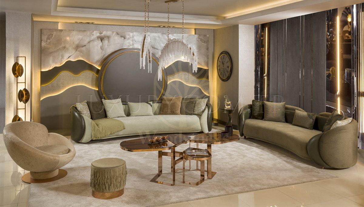 Luxury Sedef Handcrafted Teak Sofa Set, Saharanpur, Sofa Set