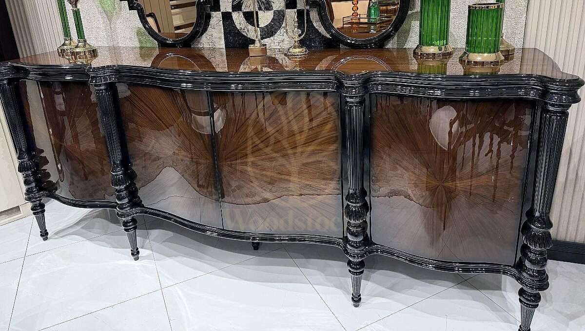 Royal Lorena Hand Carved Teak Dining Table Set, Saharanpur, view 7