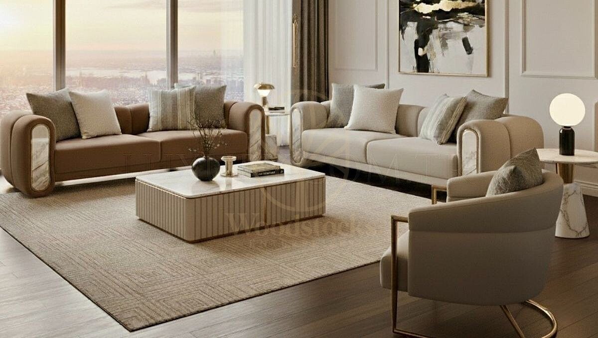 Luxury Avero Handcrafted Teak Sofa Set, Saharanpur, view 3