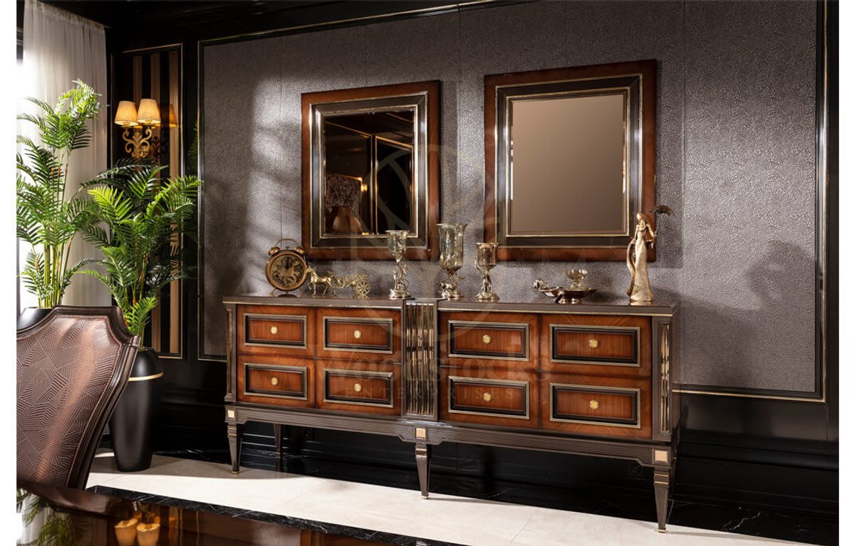 Royal Caserta Bronze Hand Carved Teak Dining Table Set, Saharanpur, view 8