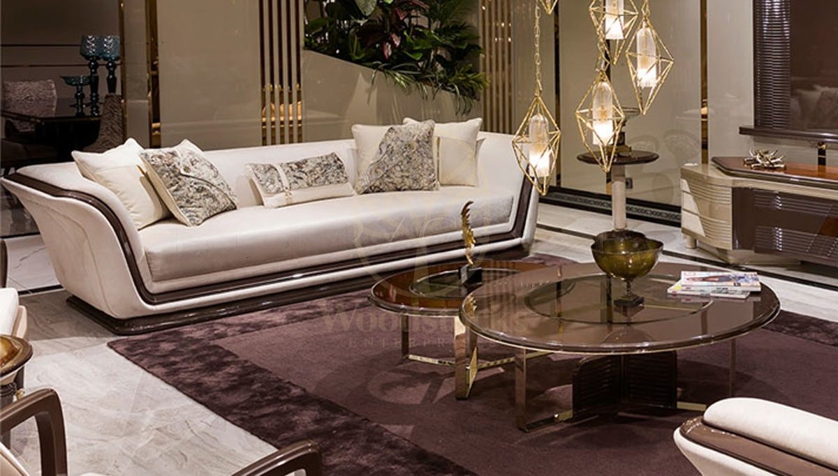 Luxury Dakota Handcrafted Teak Sofa Set, Saharanpur, view 3