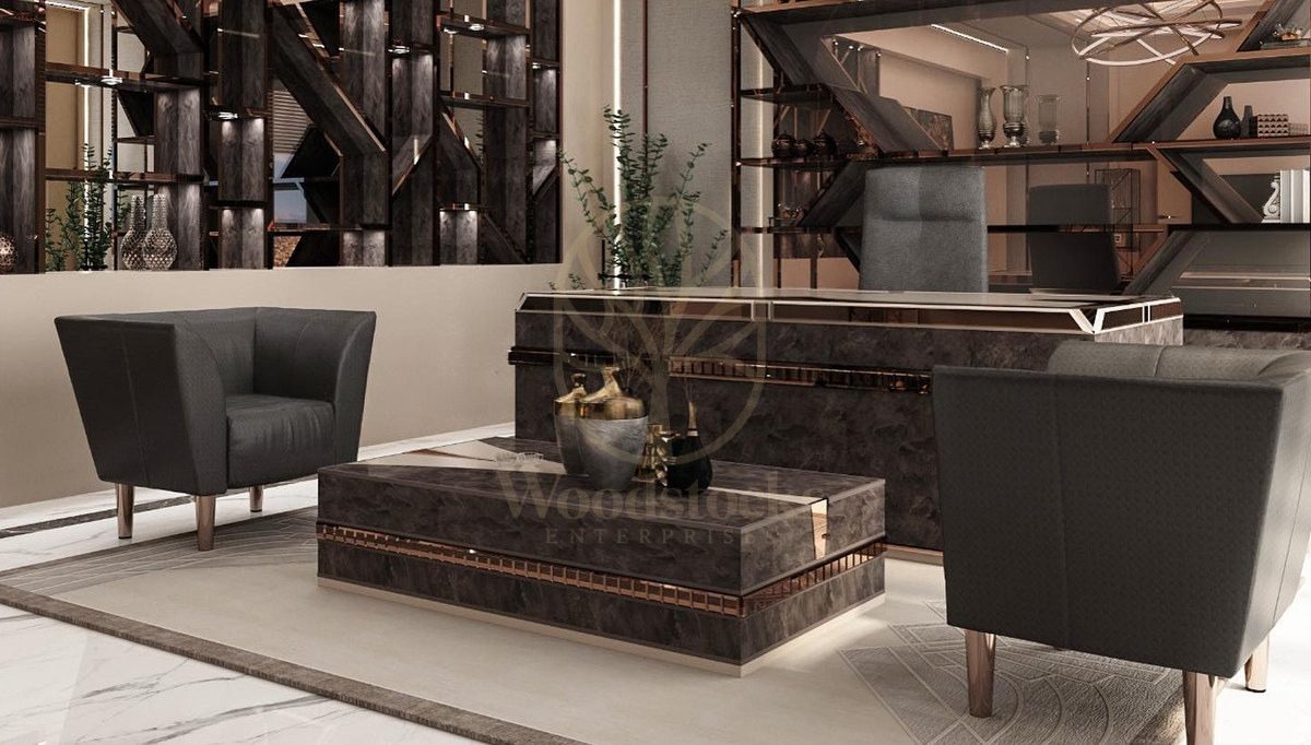 Luxury Verons Handcrafted Teak Office Table, Saharanpur, view 3