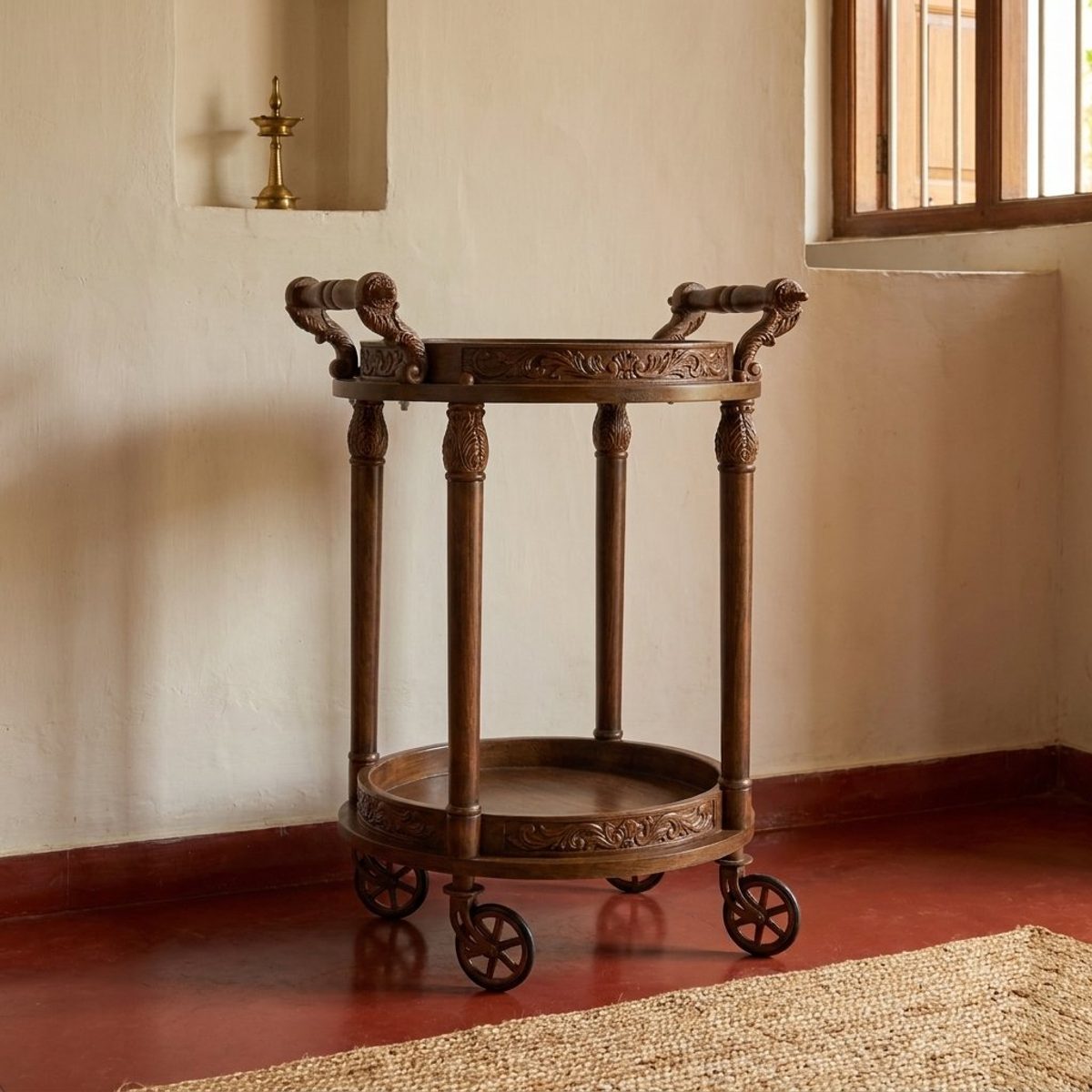 Teak Royal Serving Trolley
