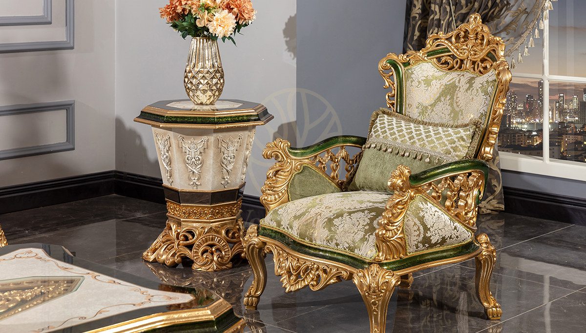 Royal Hurrem Hand Carved Teak Sofa Set, Saharanpur, view 3