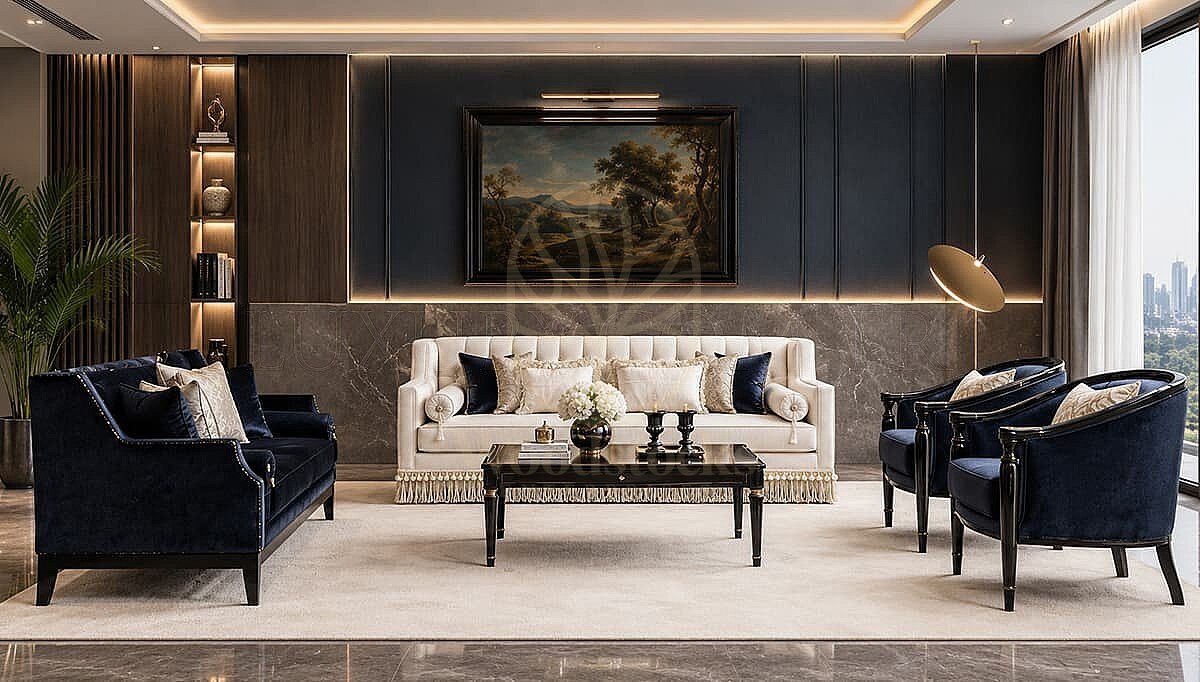 Luxury Evreno Handcrafted Teak Sofa Set, Saharanpur, Sofa Set