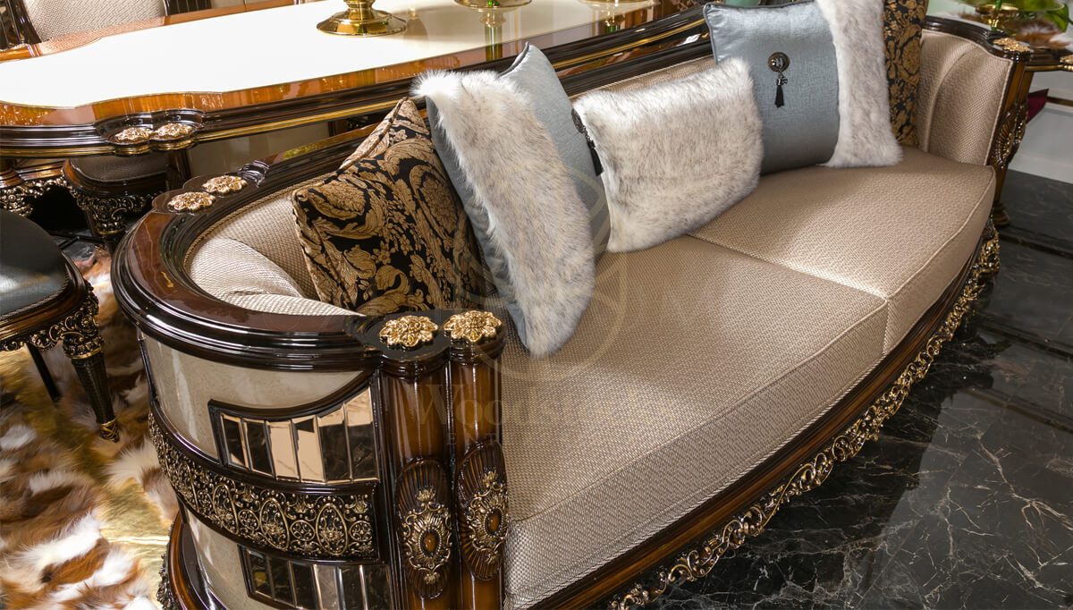 Royal Merkur Hand Carved Teak Sofa Set, Saharanpur, view 7