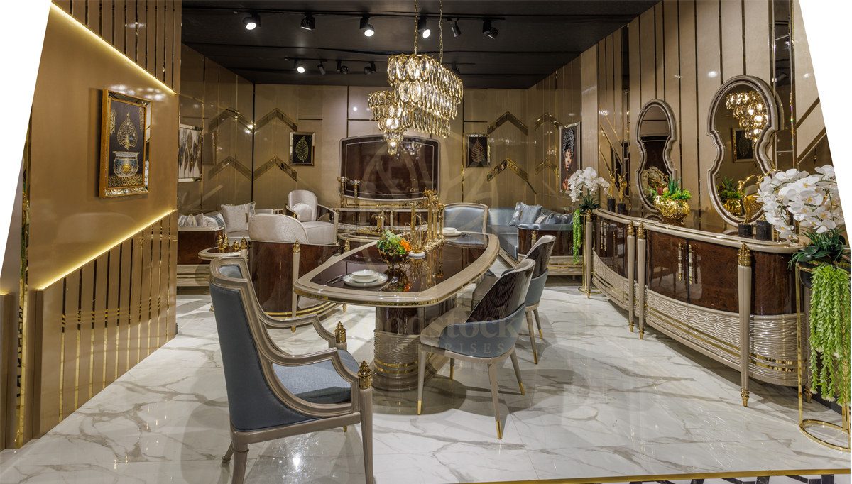 Luxury Morada Handcrafted Teak Dining Table Set, Saharanpur, Dining Table