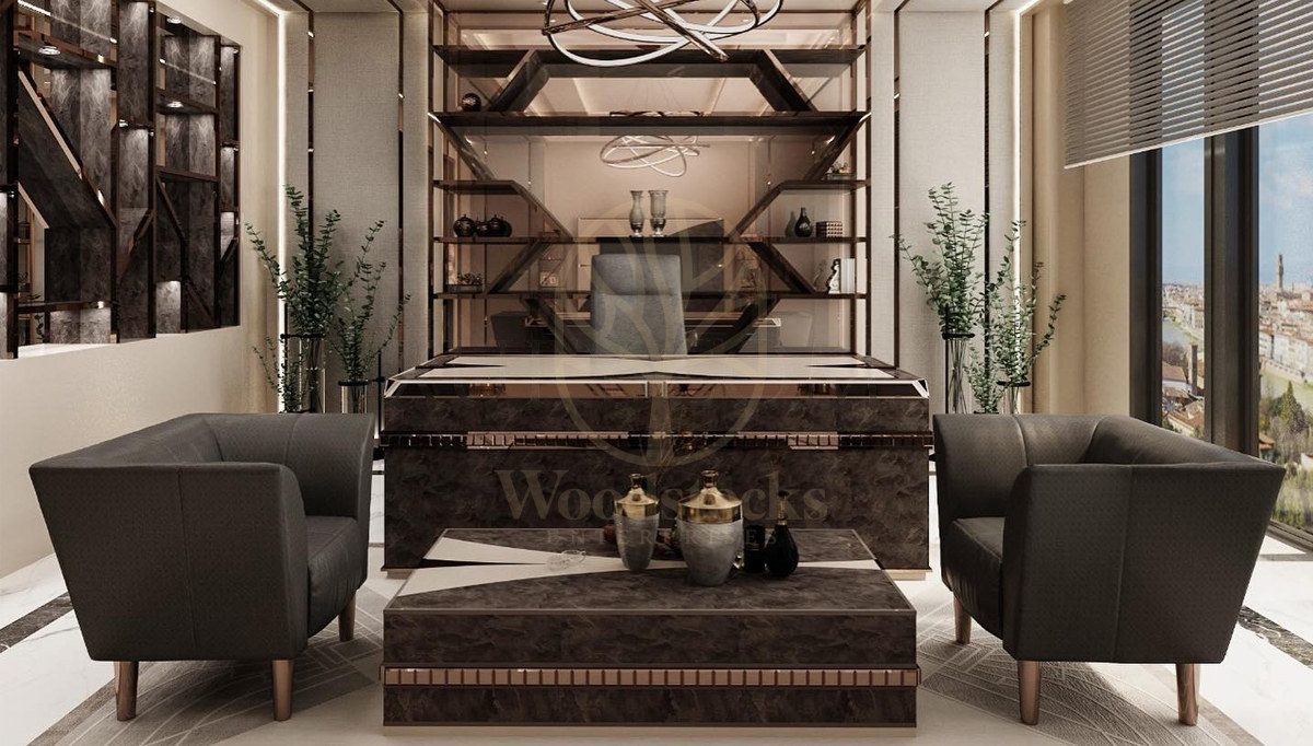 Luxury Verons Handcrafted Teak Office Table, Saharanpur, Office & Study Table