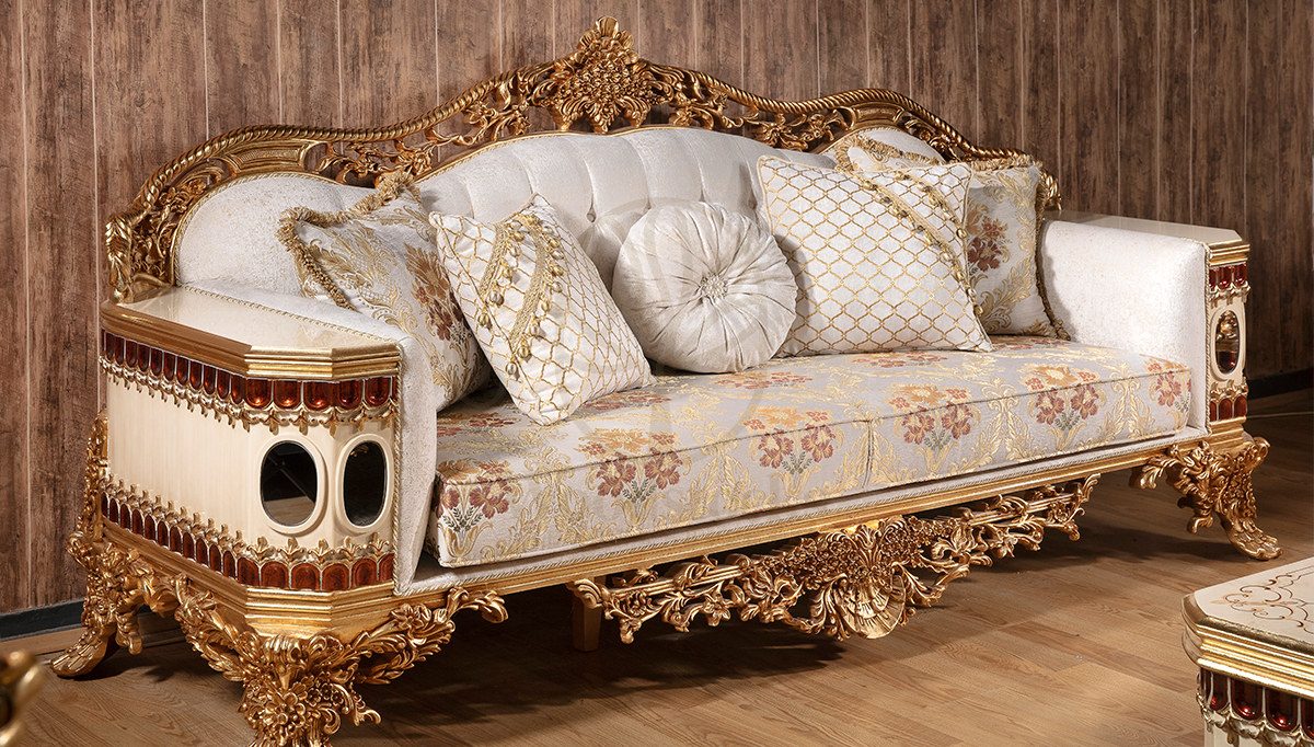 Royal Almati Hand Carved Teak Sofa Set, Saharanpur, view 3