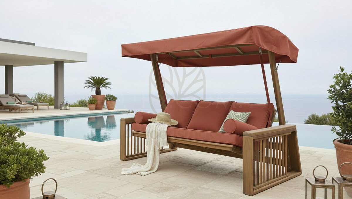Luxury Urla Handcrafted Teak Swing Jhula, Saharanpur, view 3