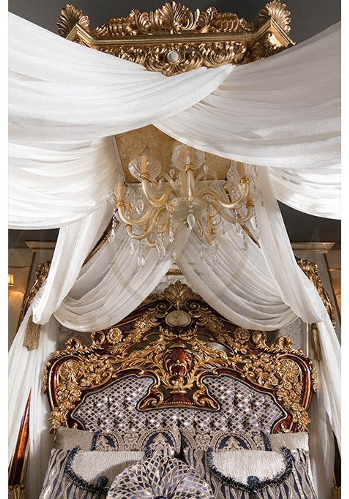 Royal Aspendos Hand Carved Teak Four Poster Bed, Saharanpur, view 10
