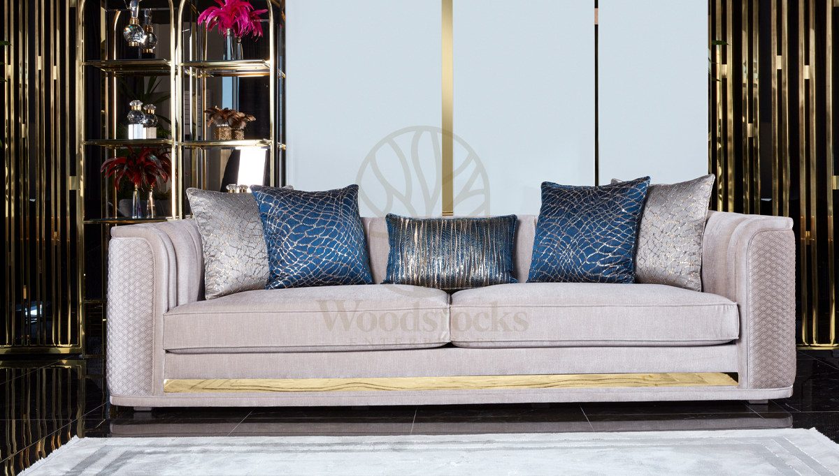 Luxury Nordic Handcrafted Teak Sofa Set, Saharanpur, view 7