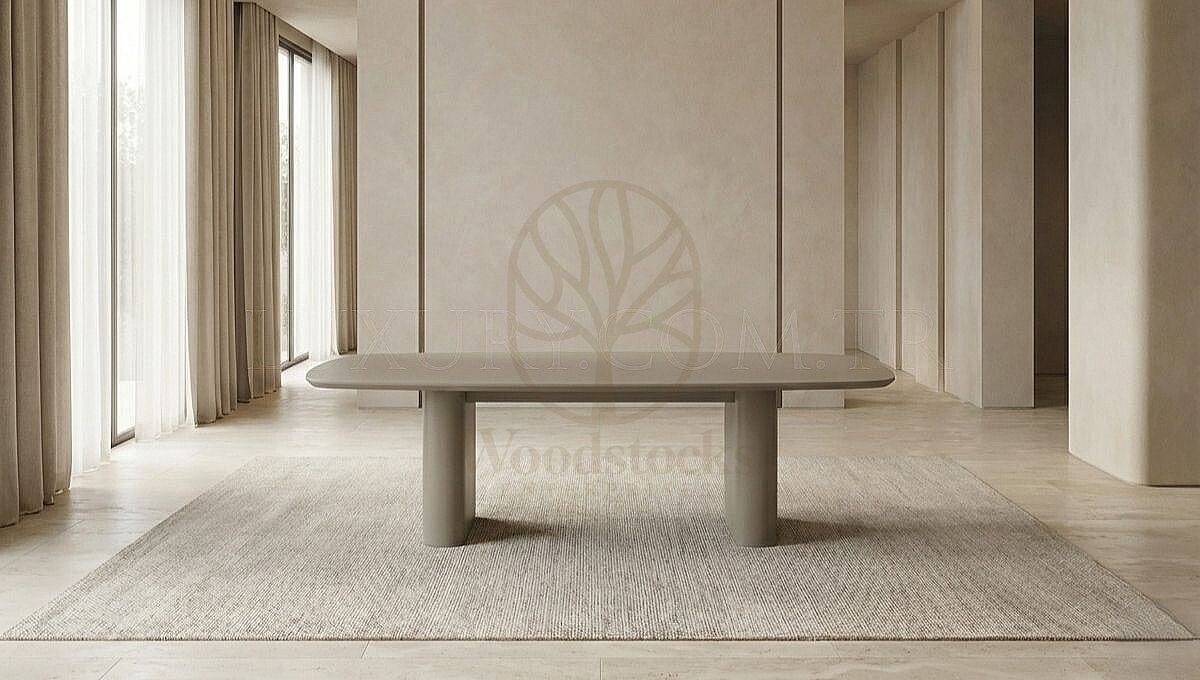 Luxury Senfoni Oval Handcrafted Teak Dining Table Set, Saharanpur, view 4