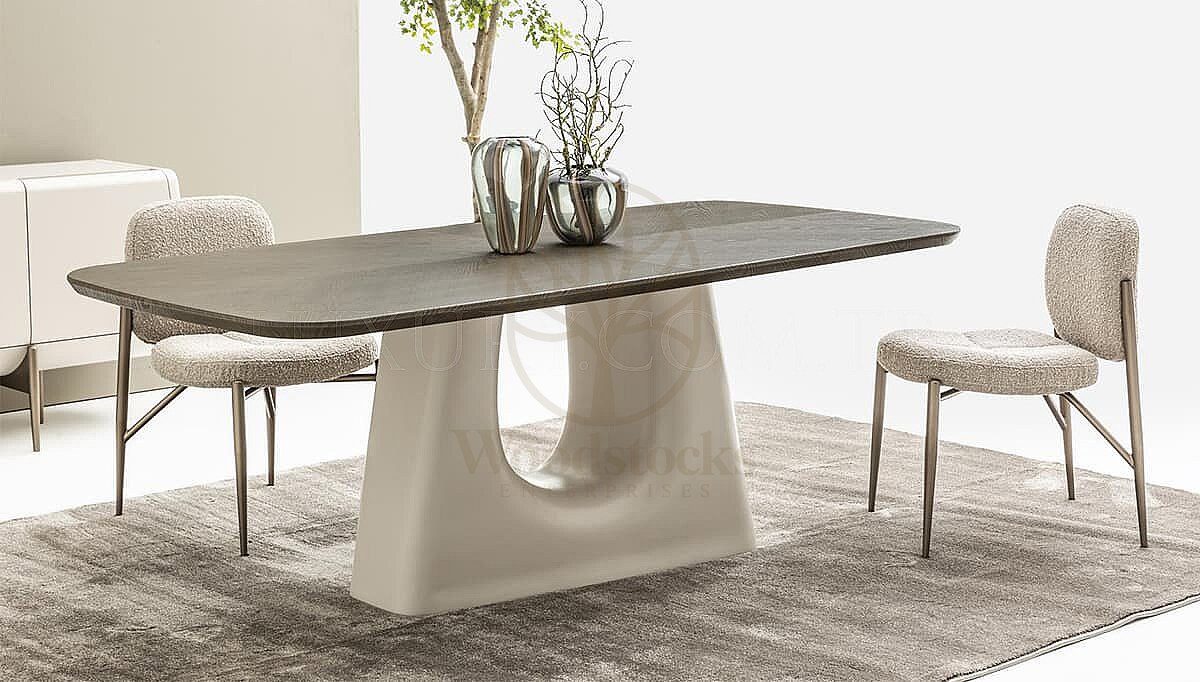 Luxury Ravello Handcrafted Teak Dining Table Set, Saharanpur, view 4
