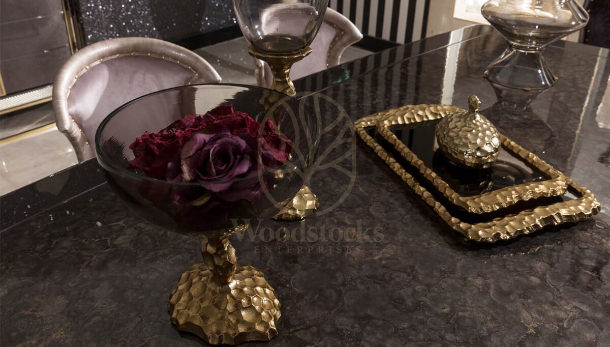 Luxury Helena Handcrafted Teak Dining Table Set, Saharanpur, view 9