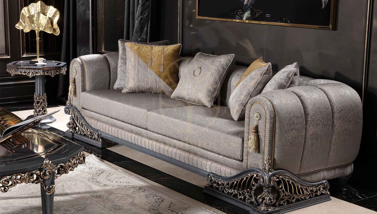 Royal Hamidiye Hand Carved Teak Sofa Set, Saharanpur, view 2