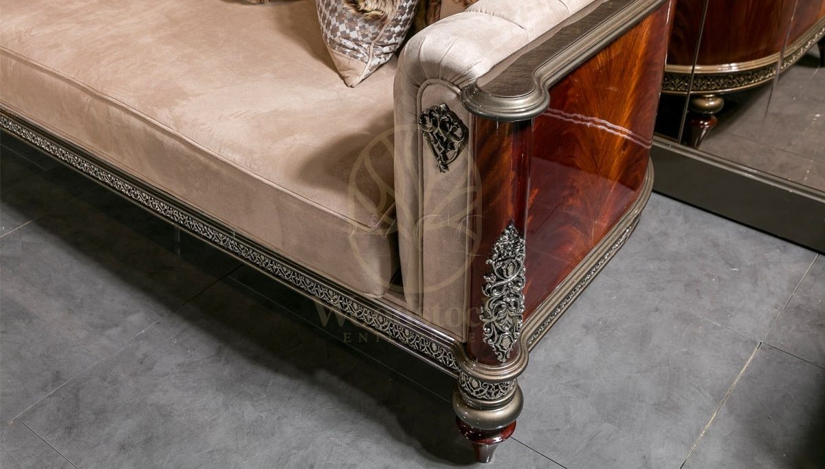 Royal Delato Hand Carved Teak Sofa Set, Saharanpur, view 9