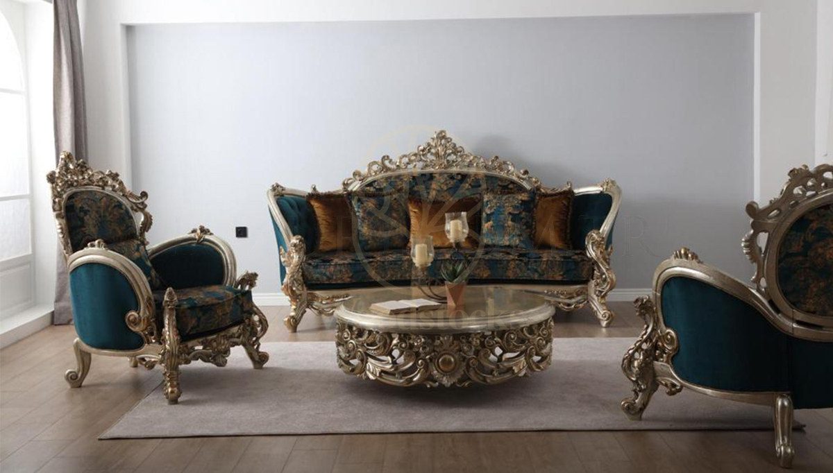 Royal Korel Hand Carved Teak Sofa Set, Saharanpur, view 3