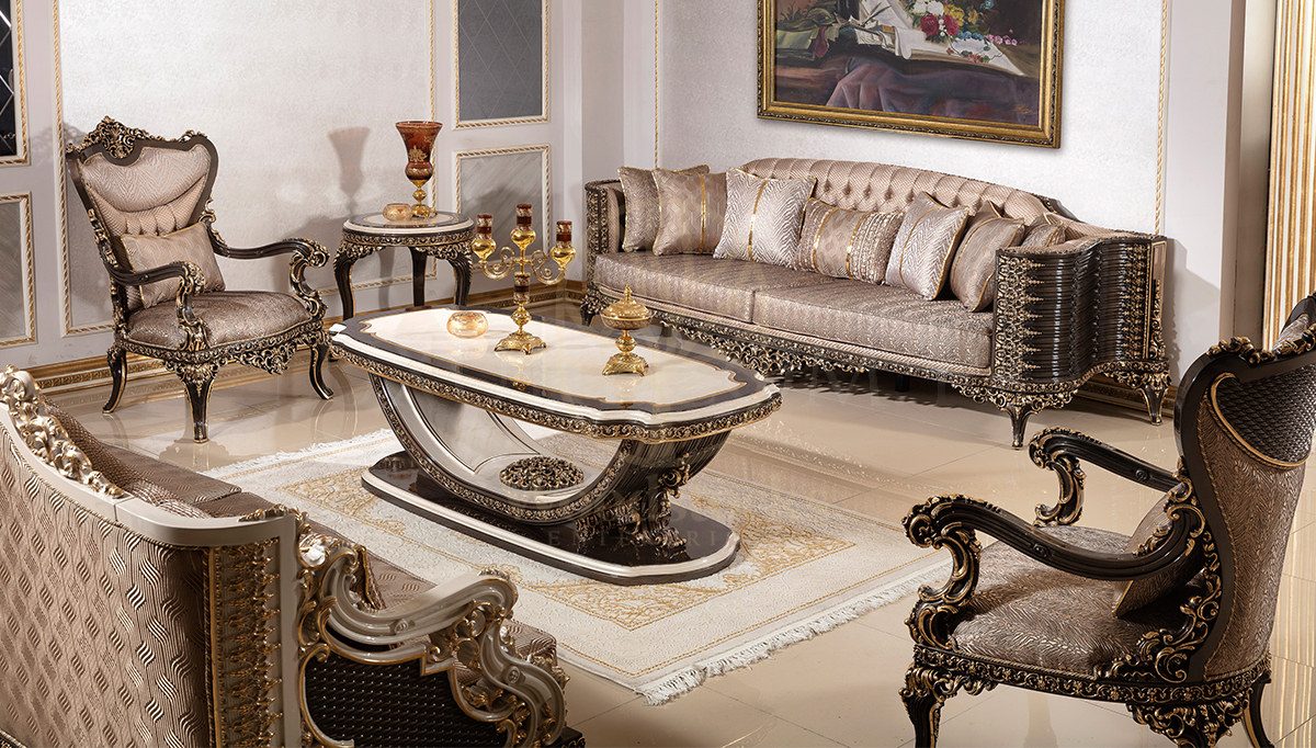 Royal Poltava Hand Carved Teak Sofa Set, Saharanpur, Sofa Set