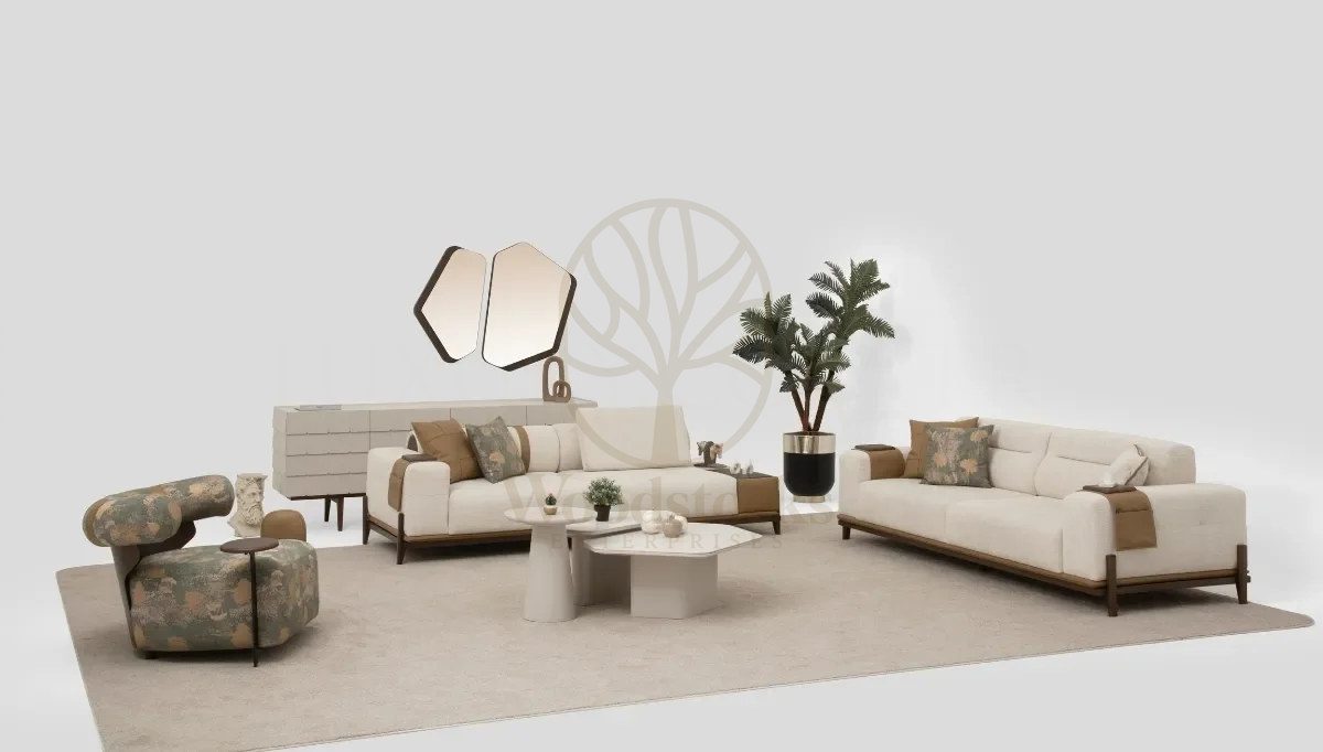 Luxury Veramo Handcrafted Teak Sofa Set, Saharanpur, Sofa Set