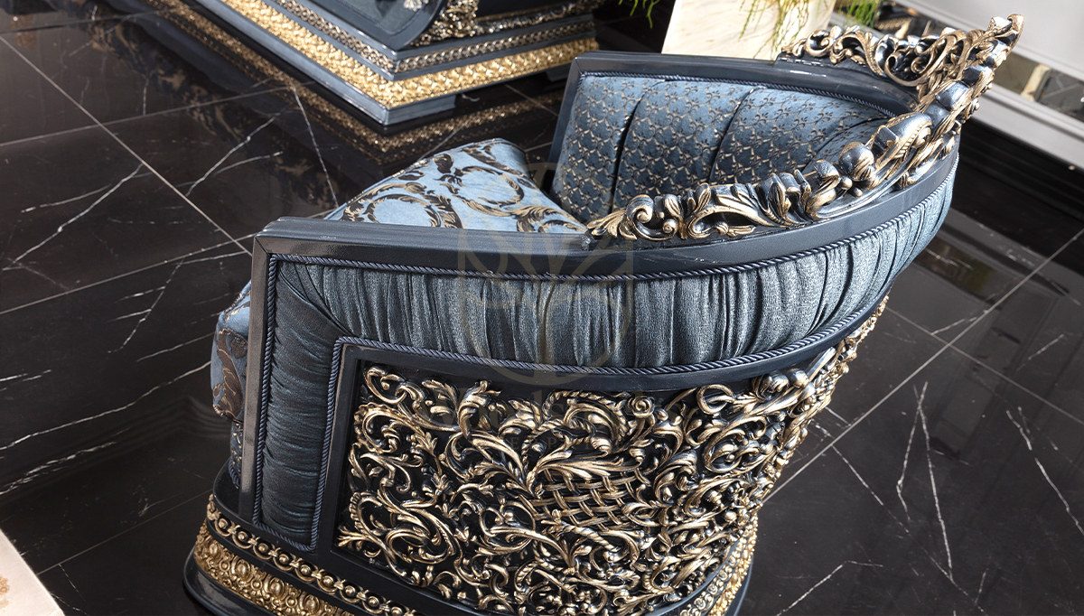 Royal Nazende Hand Carved Teak Sofa Set, Saharanpur, view 7