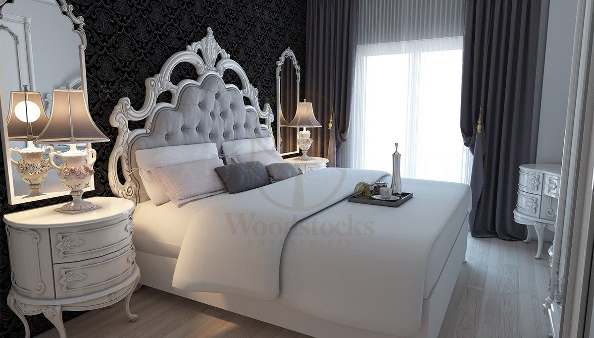 Royal Tampere Hand Carved Teak King Size Bed, Saharanpur, King Size Bed