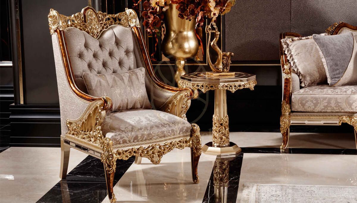 Royal Hamidiye Bronze Hand Carved Teak Sofa Set, Saharanpur, view 5
