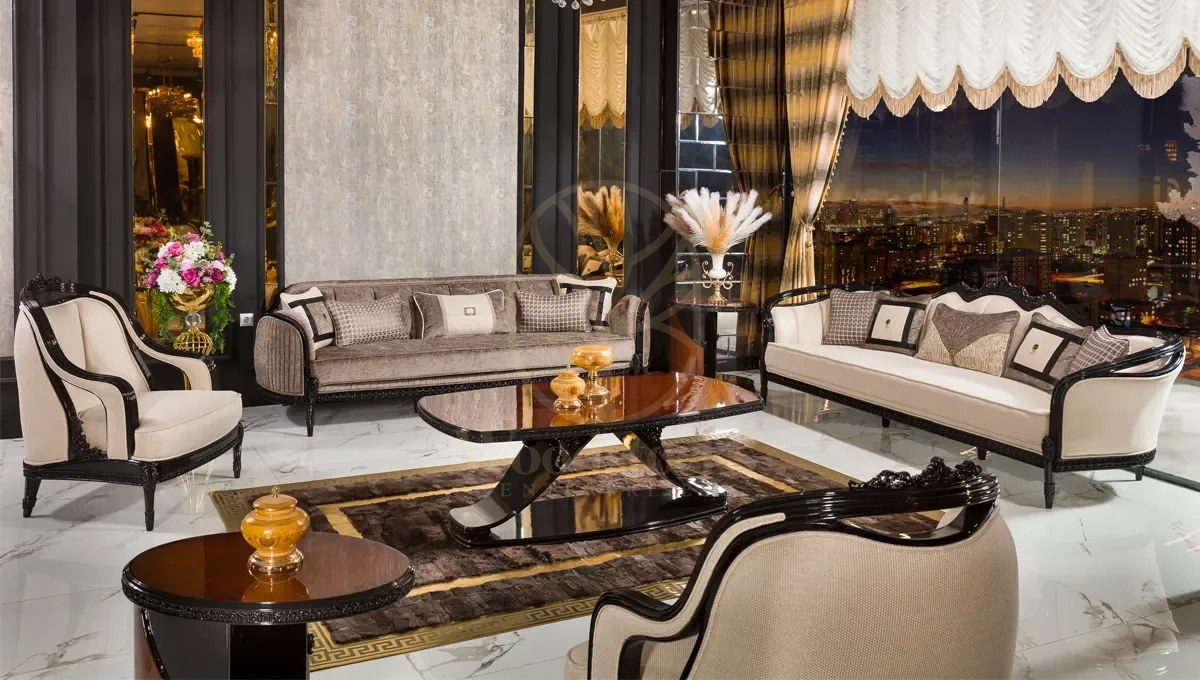 Royal Casa Hand Carved Teak Sofa Set, Saharanpur, Sofa Set