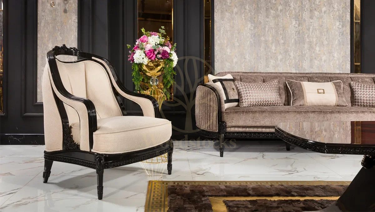 Royal Casa Hand Carved Teak Sofa Set, Saharanpur, view 4