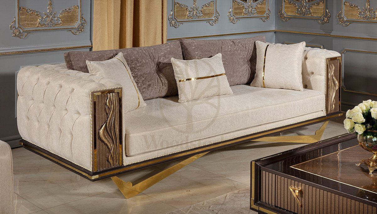 Luxury Valentin Handcrafted Teak Sofa Set, Saharanpur, view 8